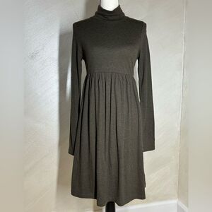 Juicy Couture Heathered Gran Jersey Fashion M Wool Blend Turtleneck Dress